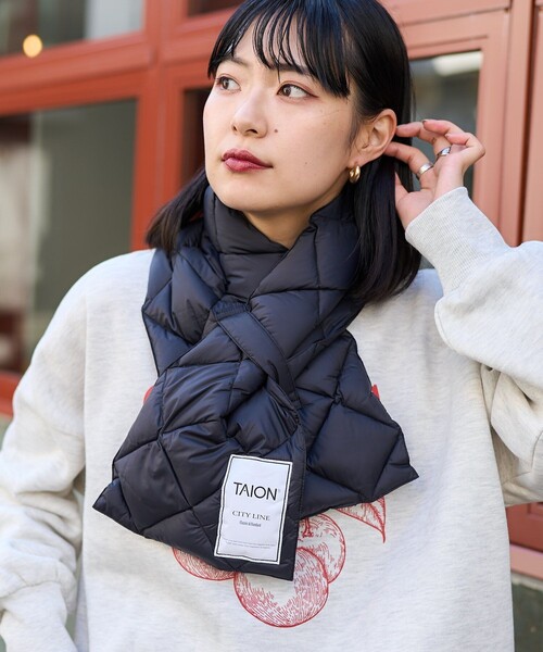 「TAION」 マフラー ONE SIZE ブラック レディース_画像5