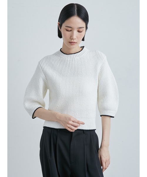 「MIESROHE」 半袖ニット ONE SIZE ピンク レディース_画像2