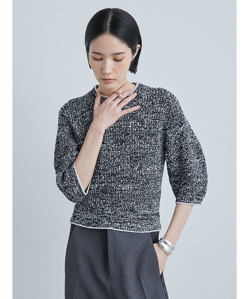 「MIESROHE」 半袖ニット ONE SIZE ピンク レディース_画像4