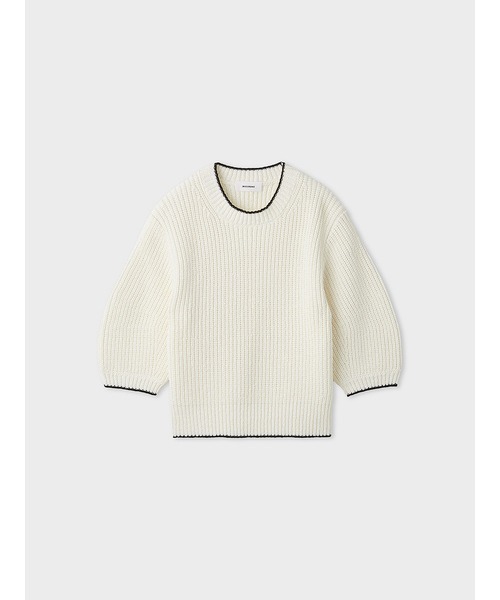 「MIESROHE」 半袖ニット ONE SIZE ピンク レディース_画像9