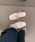 サンダル クロシェ メッシュ バックストラップ...の詳細画像2