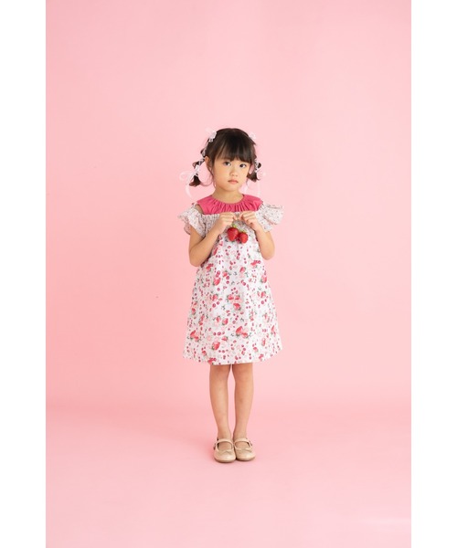 「nino」 「KIDS」ノースリーブワンピース 120cm ピンク キッズ_画像5