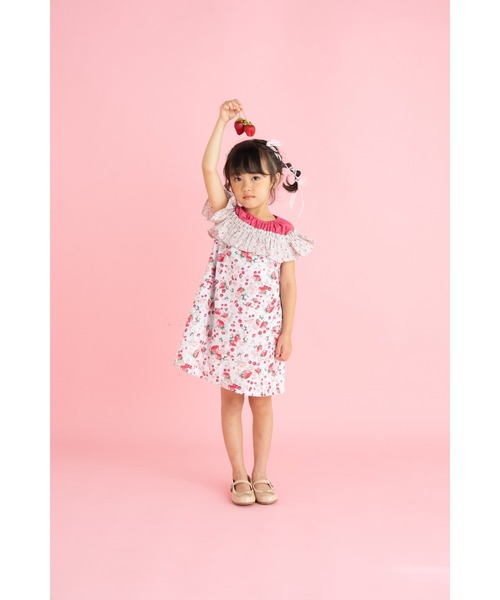 「nino」 「KIDS」ノースリーブワンピース 120cm ピンク キッズ_画像6