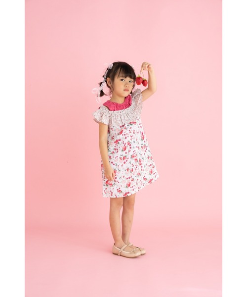 「nino」 「KIDS」ノースリーブワンピース 120cm ピンク キッズ_画像7