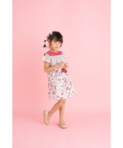 「nino」 「KIDS」ノースリーブワンピース 120cm ピンク キッズ_画像9