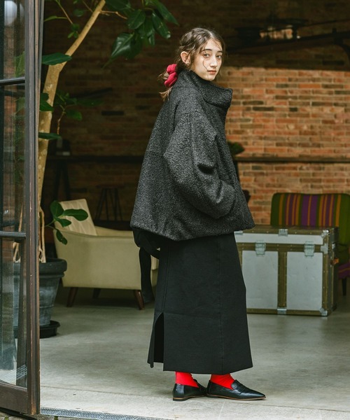 「GEORGE'S」 ブルゾン MEDIUM ブラック レディース_画像2