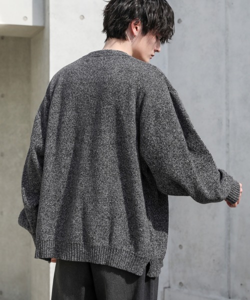 「ASTRONOMY」 ニットカーディガン L ブルー メンズ_画像5