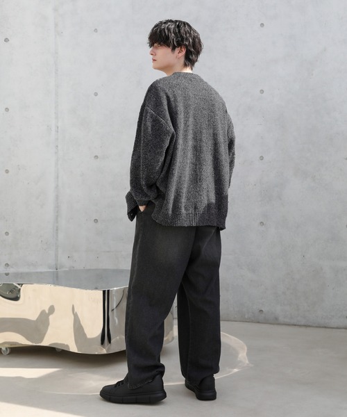 「ASTRONOMY」 ニットカーディガン L ブルー メンズ_画像9