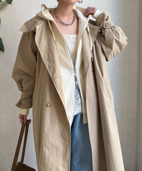 DouDou（ドゥドゥ） tシャツ ボンディングジップフーディー レディース