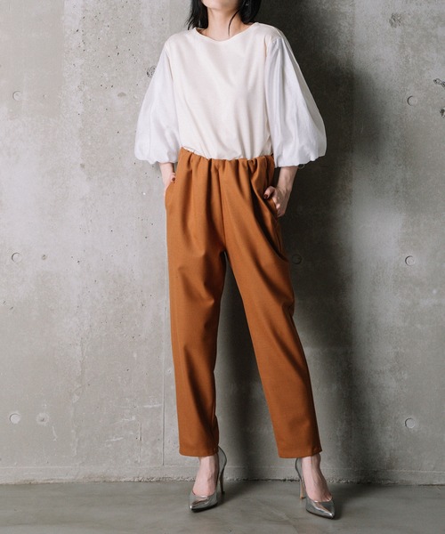「MARECHAL TERRE」 イージーパンツ LARGE パープル レディース_画像4