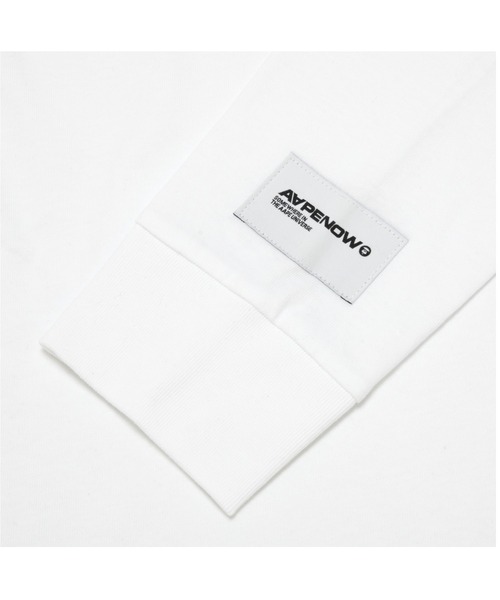 「AAPE BY A BATHING APE」 長袖Tシャツ X-LARGE ホワイト メンズ_画像7