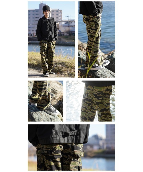 WAIPER.inc カーゴパンツ 米軍 タイガーストライプカモ カーゴ