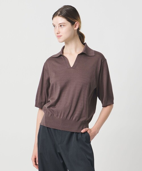 LOEFF（ロエフ） ニット セーター 「LOEFF」ハイゲージ スキッパー