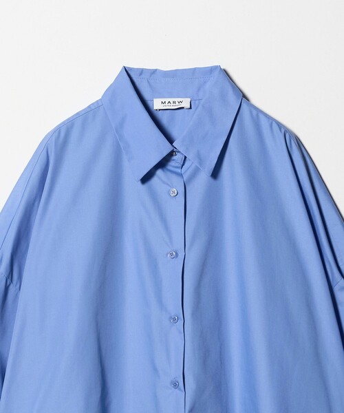 MARW UNITED ARROWS ブロードシャツ ブルー MARW UNITED ARROWS（マルゥ ユナイテッドアローズ） ブラウス シャツ