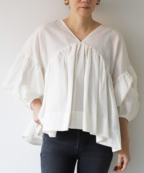 「marmors」 長袖ブラウス 36 ホワイト レディース_画像2