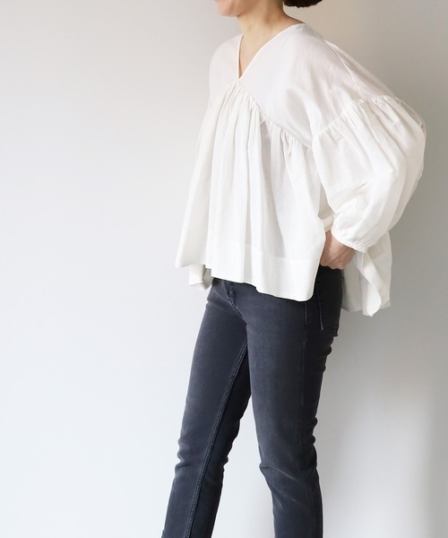 「marmors」 長袖ブラウス 36 ホワイト レディース_画像3