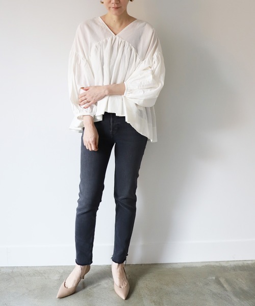 「marmors」 長袖ブラウス 36 ホワイト レディース_画像4