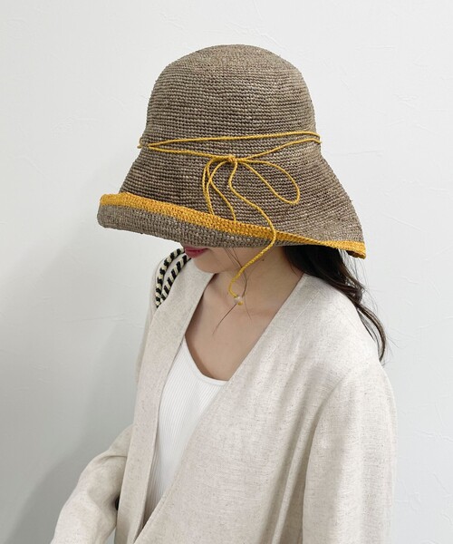 「MADE IN MADA」 ストローハット FREE ブラウン レディース_画像5