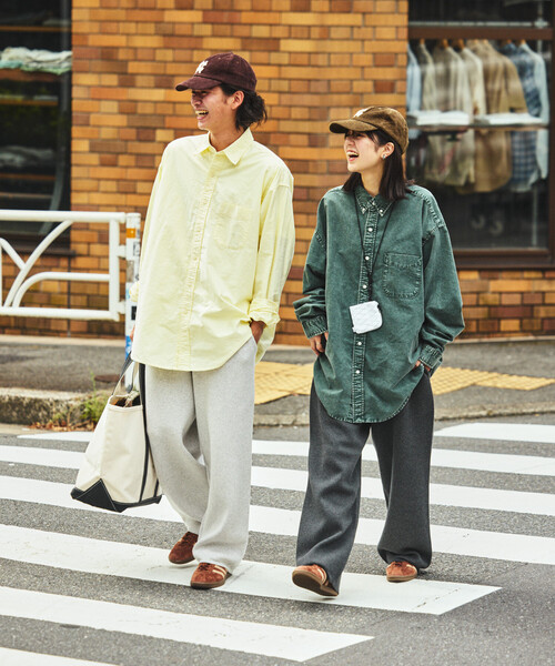 「NAUTICA」 長袖シャツ MEDIUM イエロー メンズ