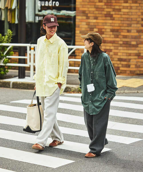 「NAUTICA」 長袖シャツ MEDIUM イエロー メンズ