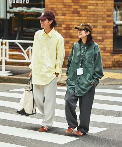 「NAUTICA」 長袖シャツ MEDIUM イエロー メンズ