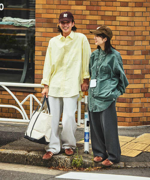 「NAUTICA」 長袖シャツ MEDIUM イエロー メンズ