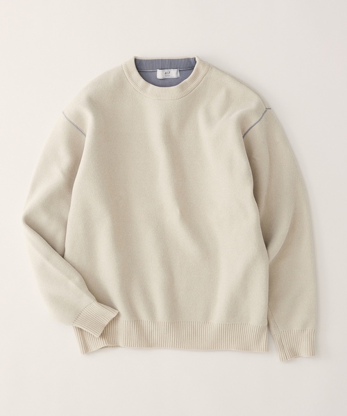 「417 EDIFICE」 長袖ニット MEDIUM ピンク メンズ_画像2