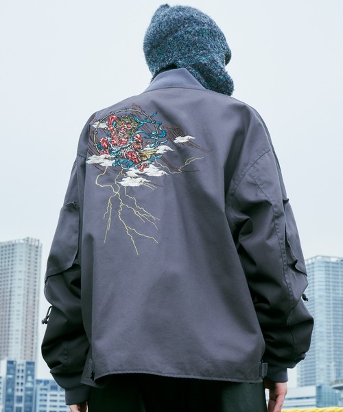 「AIVER」 ブルゾン LARGE ブラック メンズの画像