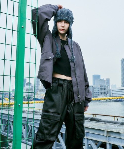 「AIVER」 ブルゾン LARGE ブラック メンズの画像