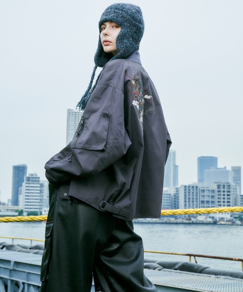 「AIVER」 ブルゾン LARGE ブラック メンズの画像