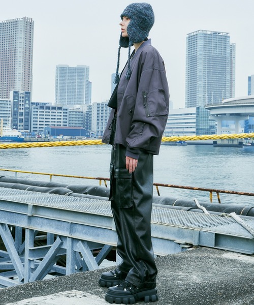 「AIVER」 ブルゾン LARGE ブラック メンズの画像