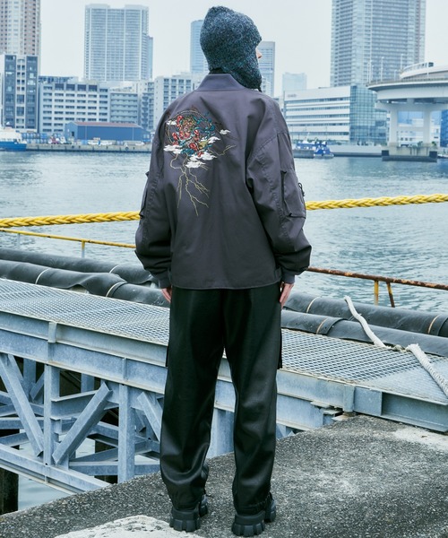 「AIVER」 ブルゾン LARGE ブラック メンズの画像