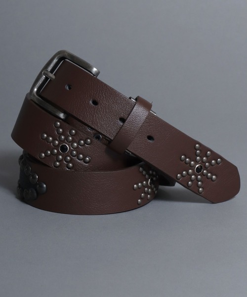 SITRY（シトリー） ベルト Synthetic Leather Studs Belt/フェイク