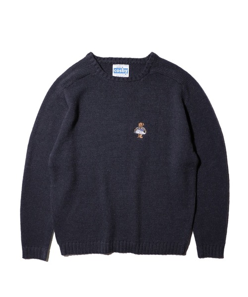 「Gerry Cosby」 長袖ニット MEDIUM ネイビー メンズ_画像2