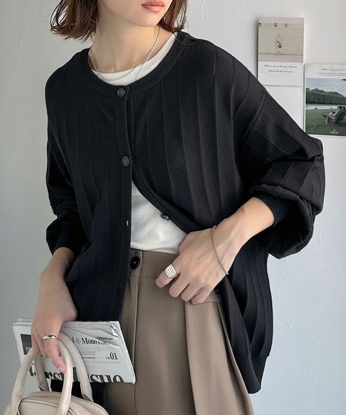 「classicalelf」 ニットカーディガン LARGE ブラック レディース_画像8
