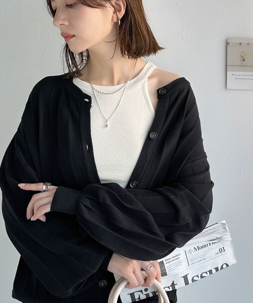 「classicalelf」 ニットカーディガン LARGE ブラック レディース_画像9