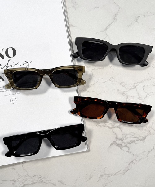FLEX サングラス 調光・偏光レンズ搭載 slim square 3 sunglasses