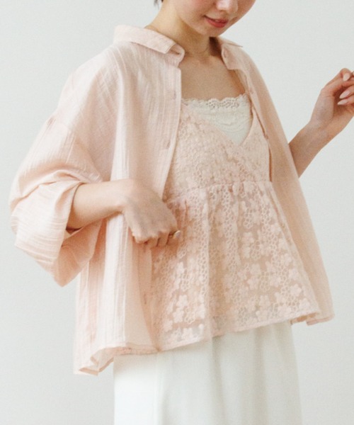 flower キャミソール シアーフラワービスチェ2 : ZOZOTOWN Yahoo!店