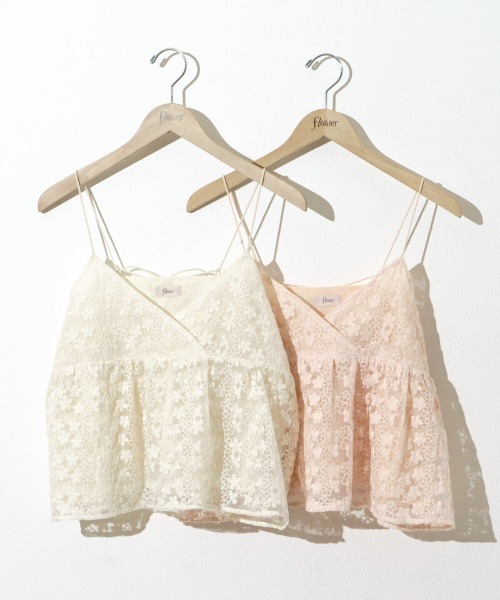 flower キャミソール シアーフラワービスチェ2 : ZOZOTOWN Yahoo!店