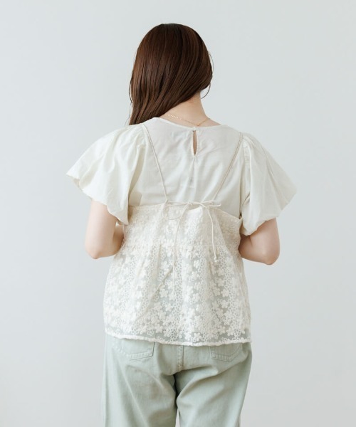 flower キャミソール シアーフラワービスチェ2 : ZOZOTOWN Yahoo!店