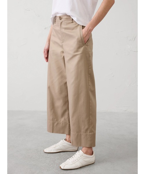 パンツ BANANA REPUBLIC FACTORY STORE　　ワイドレッグ ハイライズ クロップド パンツ レディースの画像