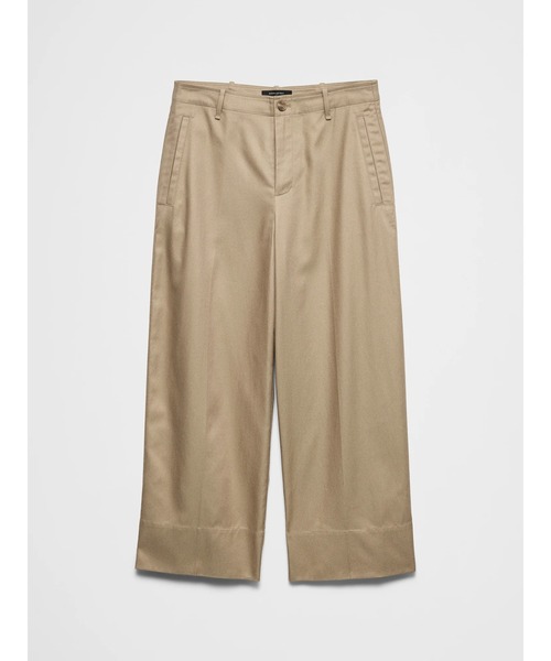 パンツ BANANA REPUBLIC FACTORY STORE　　ワイドレッグ ハイライズ クロップド パンツ レディースの画像