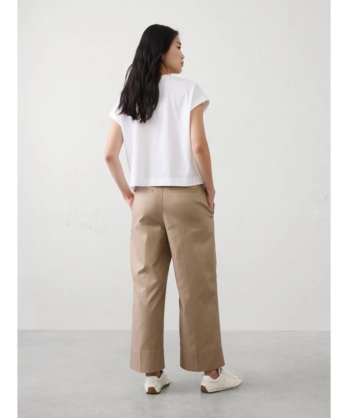 パンツ BANANA REPUBLIC FACTORY STORE　　ワイドレッグ ハイライズ クロップド パンツ レディースの画像