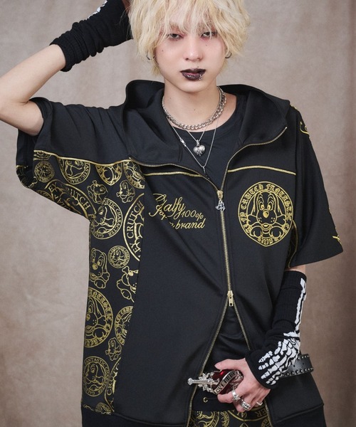 GALFY（ガルフィー） ジャージ プチョヘンザSET UP/ゴールドロゴ 半袖