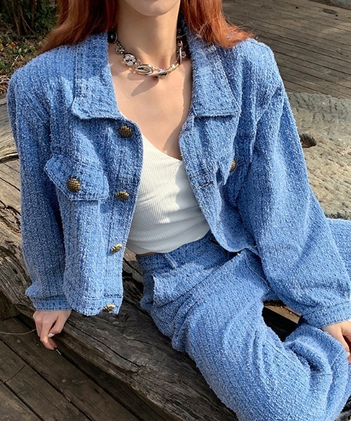 「N.s」 セットアップ M ブルー レディース_画像9