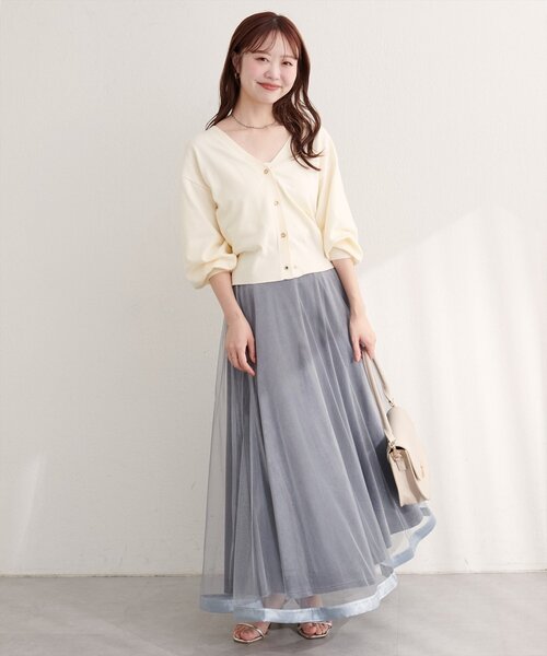 「natural couture」 カーディガン FREE グレイッシュベージュ レディース_画像5