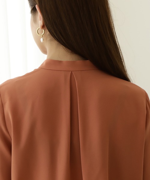 「N.(N. Natural Beauty Basic)」 長袖ブラウス MEDIUM グレー レディース_画像4