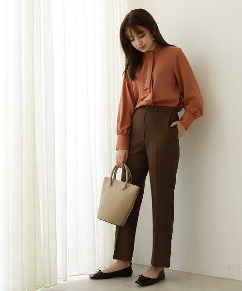「N.(N. Natural Beauty Basic)」 長袖ブラウス MEDIUM グレー レディース_画像5