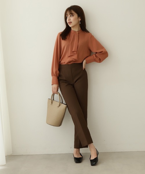 「N.(N. Natural Beauty Basic)」 長袖ブラウス MEDIUM グレー レディース_画像6