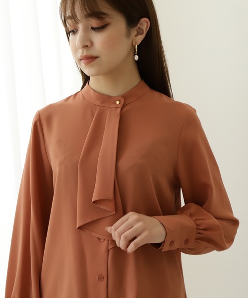 「N.(N. Natural Beauty Basic)」 長袖ブラウス MEDIUM グレー レディース_画像7